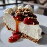 No bake cheesecake with strawberries