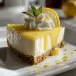 no-bake lemon dessert with whipped cream