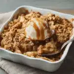 Apple Oatmeal Crisp fresh from the oven