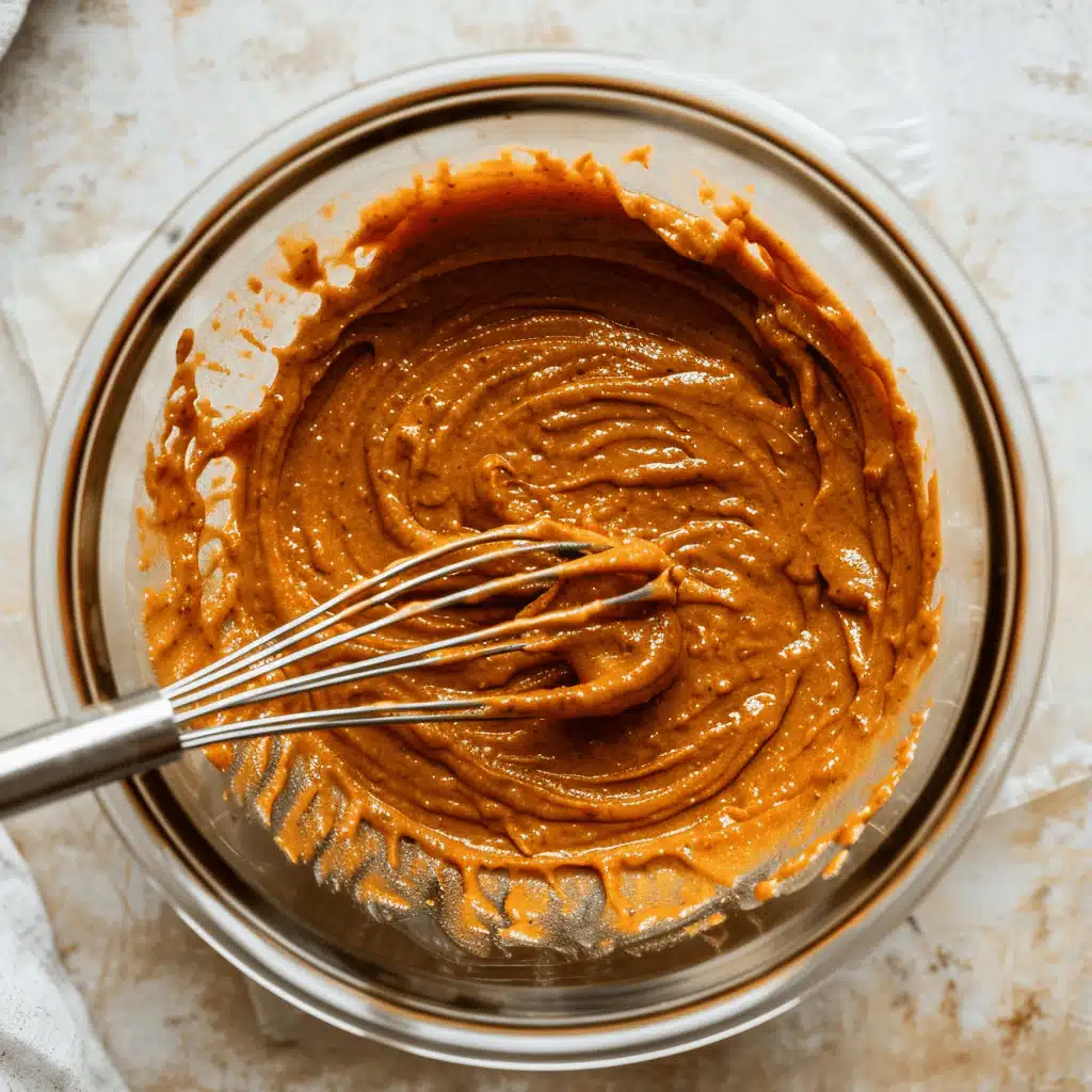 mixing-baked-pumpkin-donut-batter