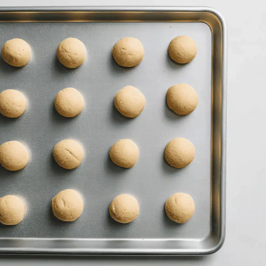 Italian Wedding Cookies baking in oven