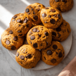 Pumpkin Chocolate Chip Cookies fresh from the oven