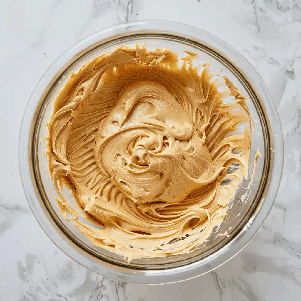 beating peanut butter and butter