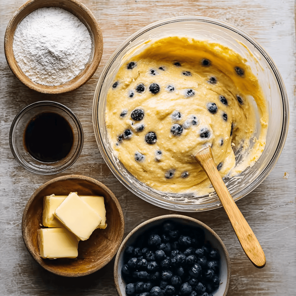 Lemon Blueberry Cake with Cream Cheese Frosting