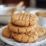 4-Ingredient Keto Peanut Butter Cookies cooling on tray