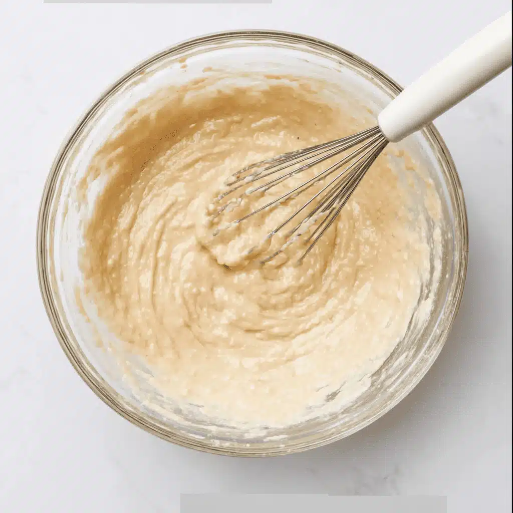 banana pudding cupcakes batter mixing