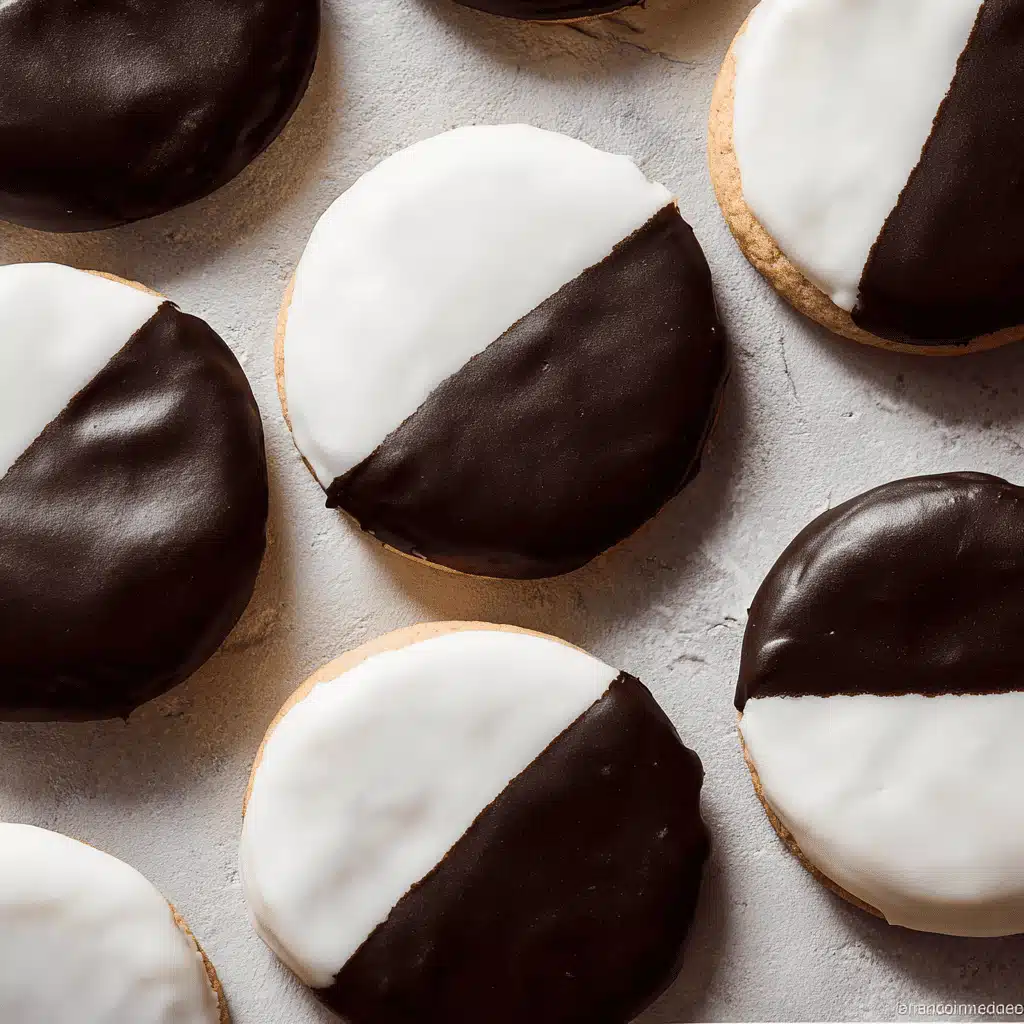 Frosting Black and White Cookies