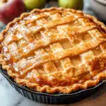 Buttery Flaky Pie Crust in rustic kitchen