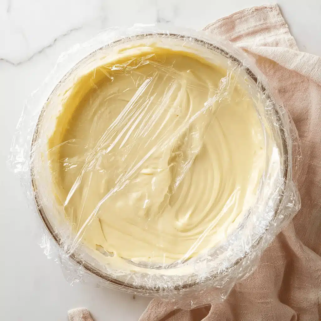 Mixing choux pastry dough