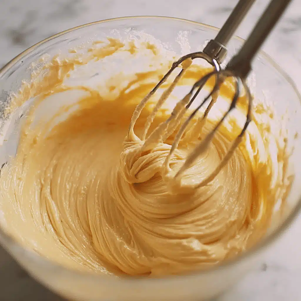 Mixing cupcake batter for Easy Vanilla Cupcakes