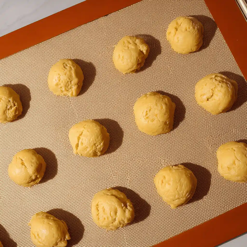 German honey cookies baking in oven