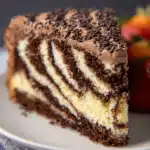 keto zebra cake striped slice