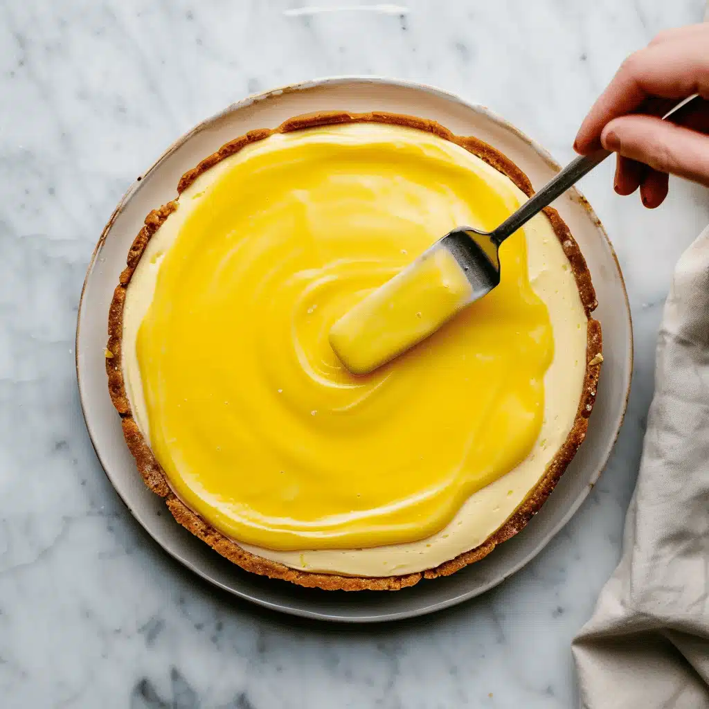 Lemon Cheesecake Recipe cooling at room temperature after baking