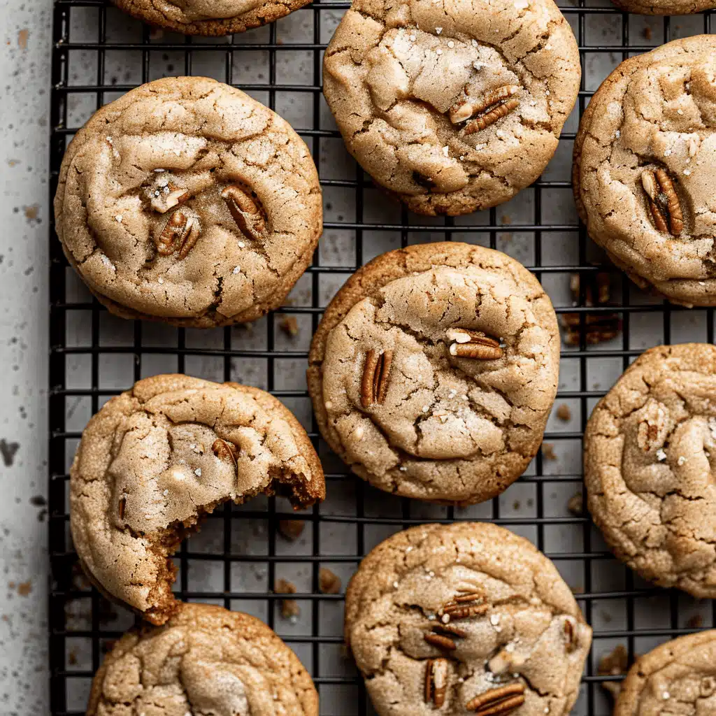 Maple Brown Sugar Cookies baking on tray