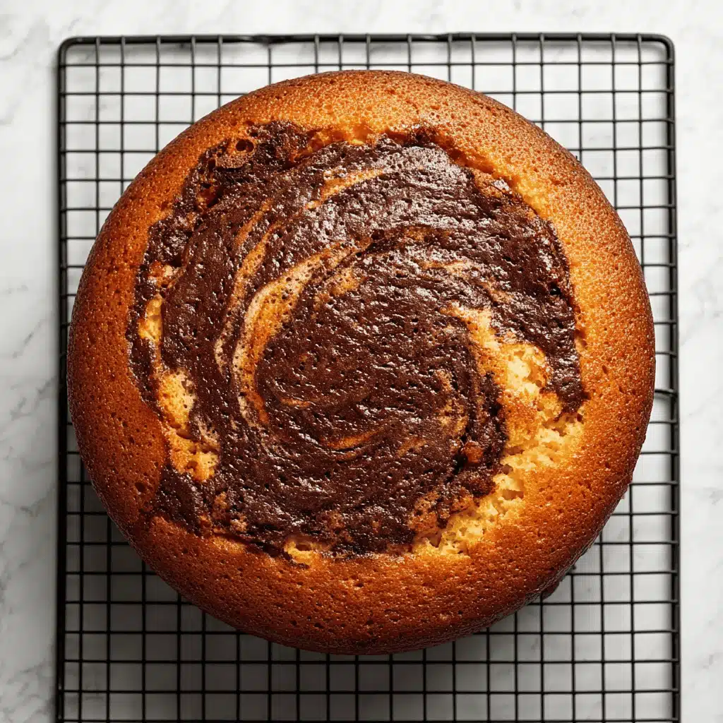 baking marble cake recipe in oven