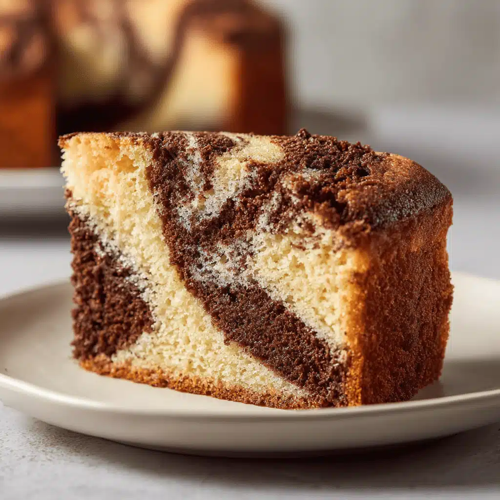 marble cake recipe with vanilla and chocolate swirls