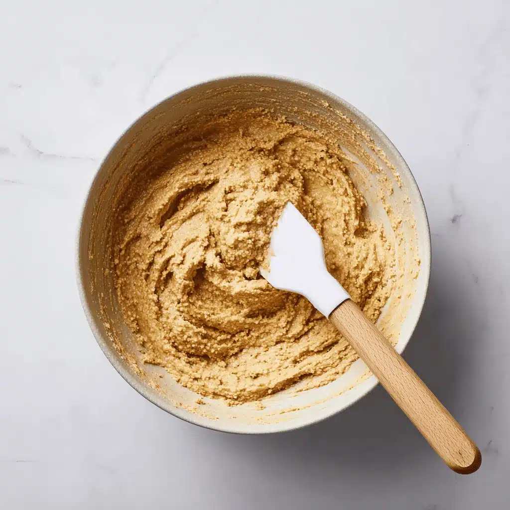 Peanut Butter Bars ingredients flat lay