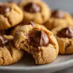 Peanut Butter Kiss Cookies freshly baked
