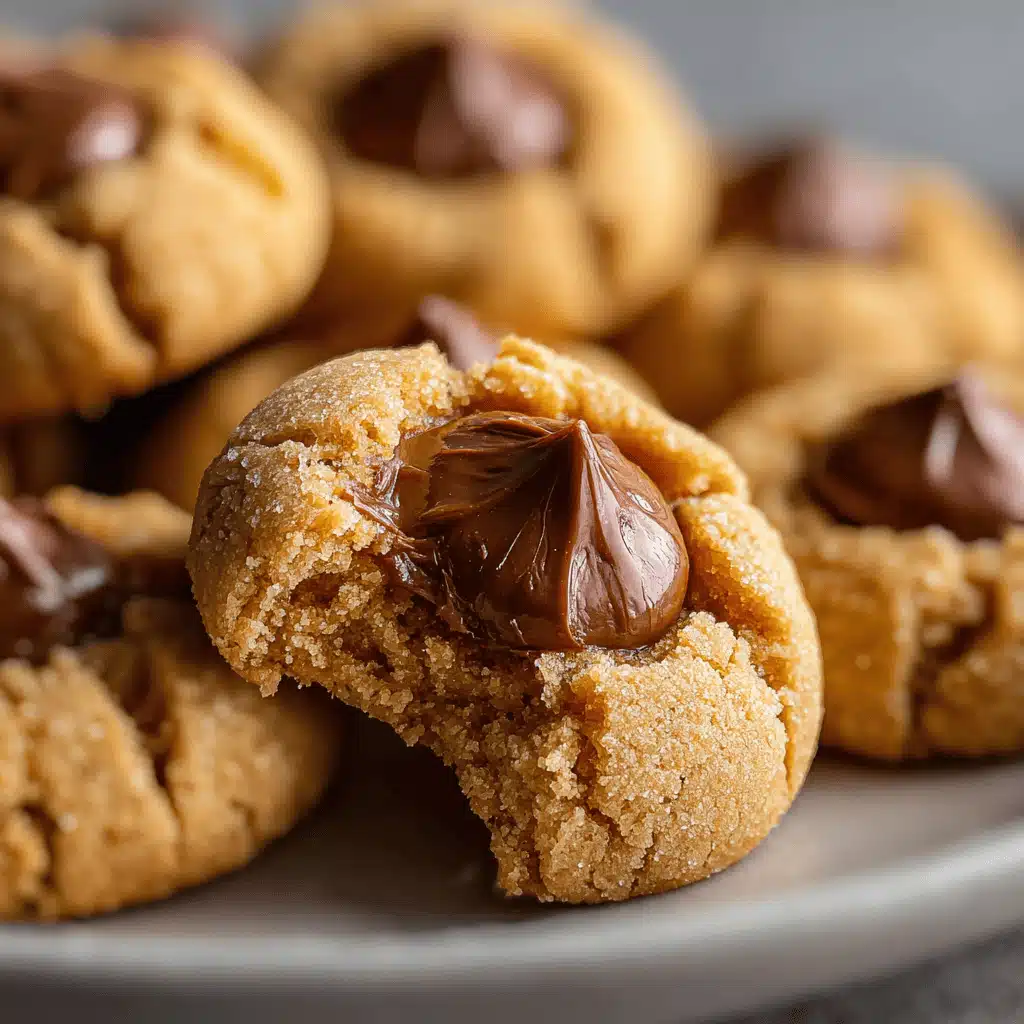 Peanut Butter Kiss Cookies freshly baked