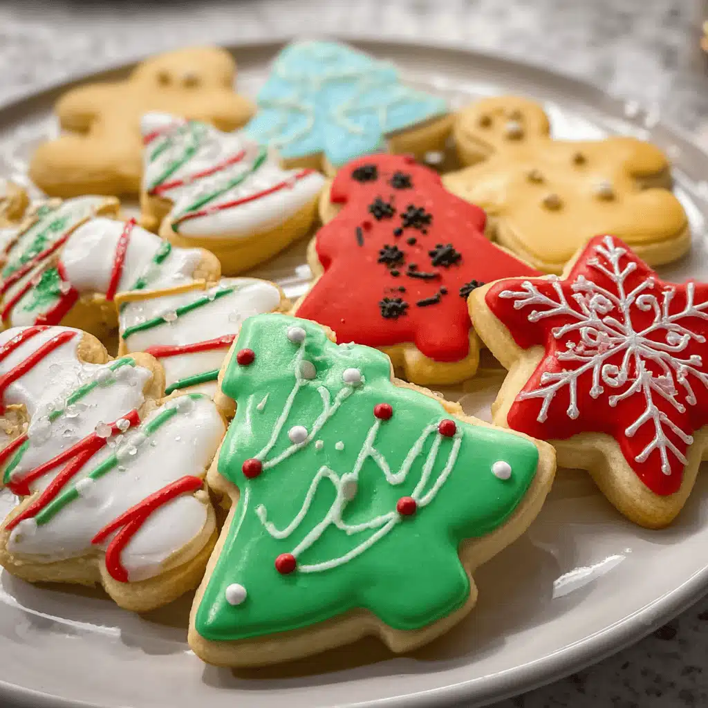 Soft Christmas Cookies fresh from oven