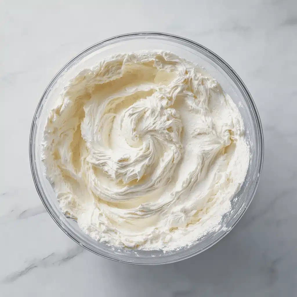 Mixing ricotta and cream cheese for Italian cheesecake