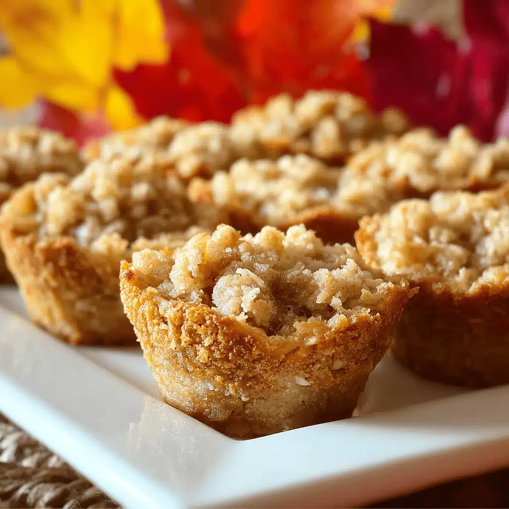 Apple Crisp Cups served warm with vanilla ice cream