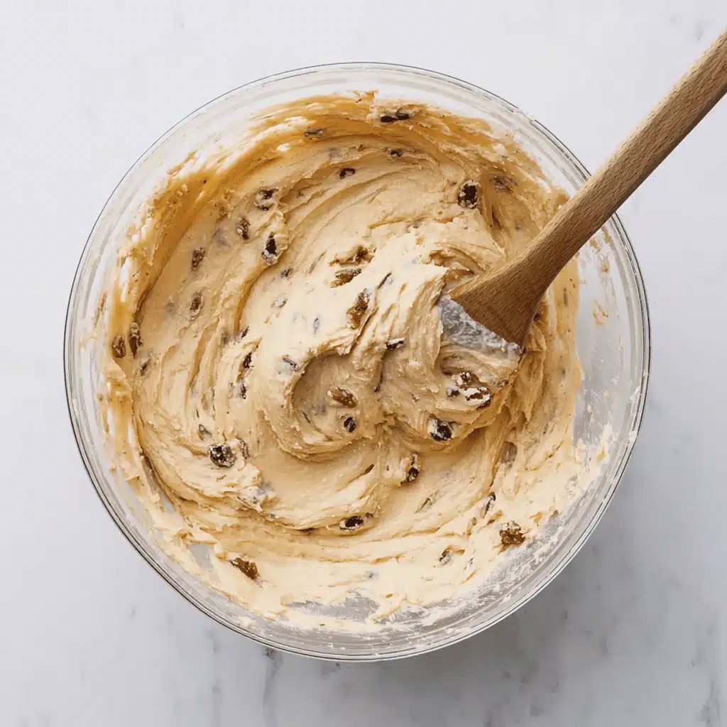 Mixing butter and sugar for applesauce cake batter