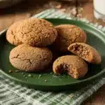 Grandma Gingersnap Cookies Cooling on Rack