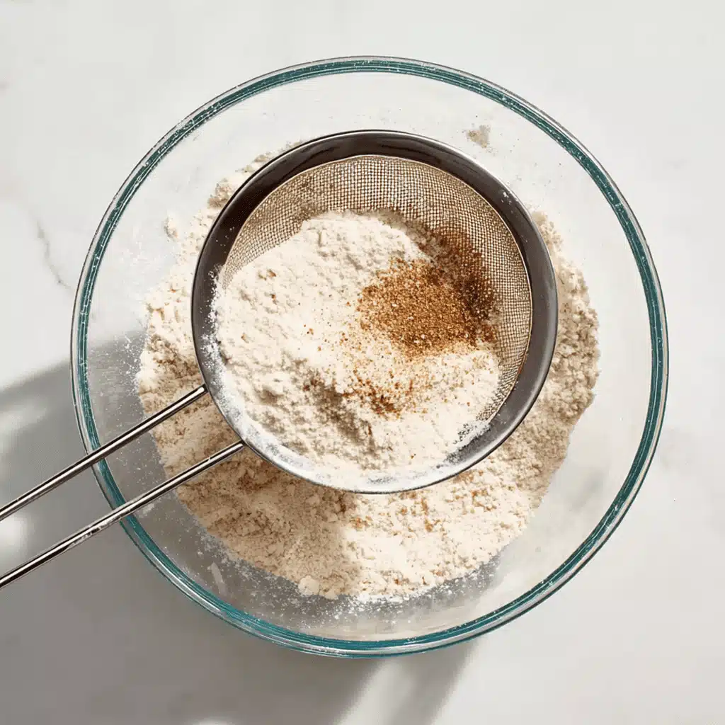 Gingersnap Cookie Ingredients mixing