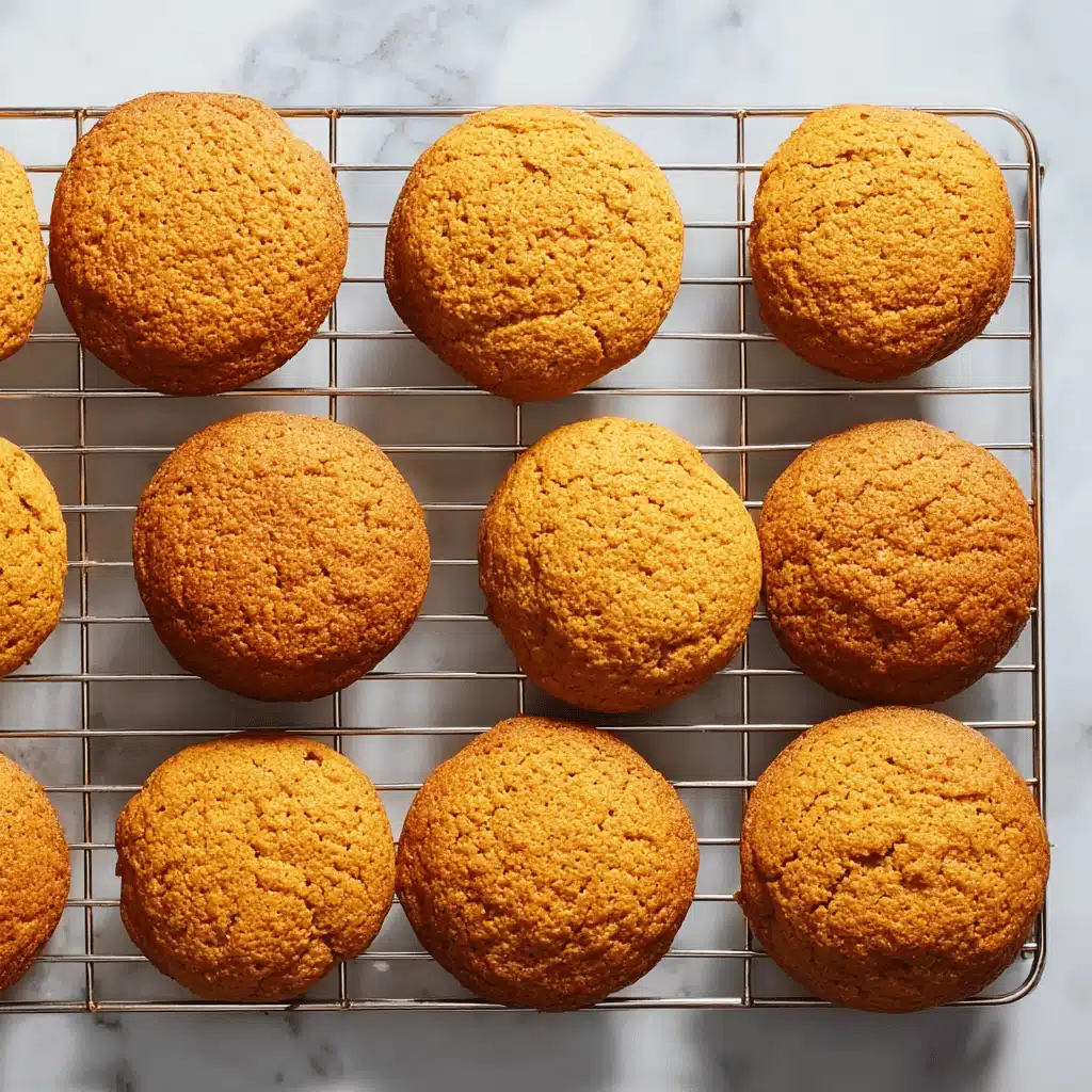 drizzling icing on pumpkin cookies