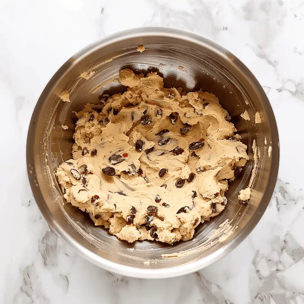 Mixing butter and sugar for white chocolate cranberry cookies